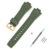 Ремінець для Casio G-Shock GST-B400 Army Green GD полімерний зелений (SKU: 1051-1138)