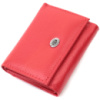 Компактне жіноче портмоне з монетницею із натуральної шкіри 722729 Червоний