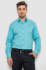 Сорочка чоловіча з принтом, колір бірюзовий, 214R7401