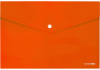 Папка-конверт А4 на кнопці Economix, 180 мкм, фактура «глянець», помаранчева
