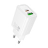 СЗУ HOCO N63 110-240V, PD30W+Q3.0, USB+Type-C, White, Box