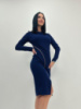 Елегантна сукня з блискавкою «Elisson» оптом | Розпродаж моделі Темно-синій, 42-44