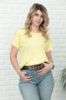 Літня блузка футболка вільного крою «Moment» оптом | Батал 50-52, Жовтий