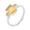 Серебряное кольцо CatalogSilver с цитрином nano 1.883ct, вес изделия 2,26 гр (2190080) 18 размер