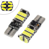 2x LED T10 W5W лампа в автомобиль, 26 SMD 4014, с обманкой Canbus, белый