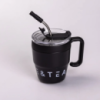 Термочашка Coffee & Tea 480 мл з трубочкою і подвійним відкриванням, чорний