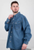 Чоловіча синя джинсова сорочка