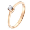 Золотое кольцо CatalogSilver с натуральными бриллиантом 0.08ct (60001218) 18 размер