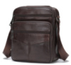 Сумка месенджер чоловічий з двома кишенями 714706 Коричневий