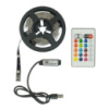LED лента USB RGB 5V, IP 20, 3м, с Bluetooth и пультом, на самоклейке