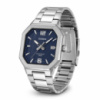 Чоловічий годинник Casio MTP-B195D-2A з синім циферблатом та сталевим браслетом