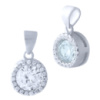 Серебряная подвеска CatalogSilver с фианитами (1917909)