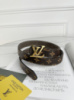 Ремінь Louis Vuitton унісекс коричневий класик золото