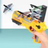 Детский игрушечный пистолет с самолетиками Air Battle катапульта с летающими самолетами (AB-1). Цвет: желтый