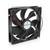 Кулер корпусный Merlion EZF 12025, 120x120x25mm, RPM 1100±10%, 12V/0.3A, 2-pin, Black, OEM