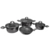 Набор кастрюль с гранитным мраморным покрытием 7 предметов Top Kitchen Deluxe TK00081