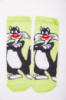 Жіночі шкарпетки, салатового кольору з мультяшним принтом, 167R360