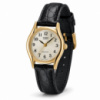 Жіночий годинник Casio LTP-1094Q-7B2 — класична японська модель зі шкіряним ремінцем та золотистим корпусом