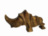 Скульптура носорога з дерева 10 см, сучасна абстрактна статуетка, оригінальний подарунок з дерева, статуетки носорога