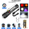 Фонарь ручной PLD-H005-3PM10-TG White+yellow+red 14SMD Li-Ion индикация заряда ЗУ Type-C zoom, Box