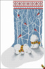 Рождественский носок Белые мишки