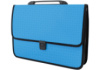 Портфель пластиковий A4 Economix на застібці, 1 відділення, фактура «Вишиванка», блакитний