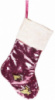 Носок для подарков «Блестящий розовый» 53см, с пайетками