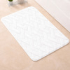 Коврик для ванной комнаты и душа коврик для ног в душевую,микрофибра,атискользящий c узором 40х60 см,белый