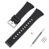 Ремінець Casio accessories для Casio G-Shock GA-100/110 Black SI полімерний чорний 21.3 см (1051-1087)