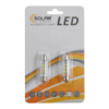 LED автолампа Solar 12V SV8.5 T11x39mm 6smd 3528 white 2шт