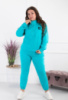 Жіночий бірюзовий спортивний костюм батал