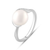 Серебряное кольцо CatalogSilver с натуральным жемчугом 1.85ct, вес изделия 2,4 гр (2084143) 16 размер