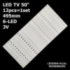 LED підсвітка TV 50« 495mm 6-led 3V LED50D6-01(A) LED50D6-ZC14AG-03 LED50D6-ZC14-01(A) 30350006201 12шт.