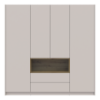 Шкаф для одежды с нишей Doros Дэйл 206х52х220 см Кашемир/Дуб артизан (DRS-011286)