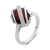 Серебряное кольцо CatalogSilver с натуральным гранатом 4.055ct, вес изделия 4,35 гр (2182214) 18 размер