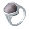 Серебряное кольцо CatalogSilver с кошачьим глазом, вес изделия 5,73 гр (2026310) 18 размер