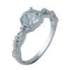 Серебряное кольцо CatalogSilver с натуральным топазом 1.352ct, вес изделия 2,19 гр (2042853) 17 размер