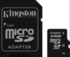 Карта пам'яті micro SDHC 64GB Kingston (class 10) (UHS-3) (з адаптером)