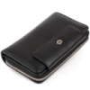 Гаманець зі шкіри на клямці 719339 Чорний