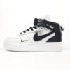 Nike Air Force 1 Mid Utility White Black білі з чорним