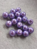 Бусины керамика/ 8 мм/ цена за 1 шт/ бузковый