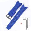 Ремінець для годинника Casio G-Shock GST-W300 Blue BK синій полімерний 21.2 см