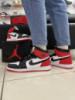 Кроссовки Nike Air Jordan 1 RED /white/black (ТОП качество)