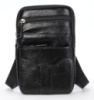 Невелика шкіряна поясна сумка 720359 Чорний