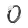 Серебряное кольцо CatalogSilver с керамикой, вес изделия 2,08 гр (2149347) 17.5 размер