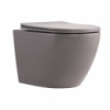 Унітаз підвісний Qtap Robin Ultra Quiet 520×365×340 мм, Stone grey, з сидінням Slim Duroplast / Soft-close / Quick Release QTROB26SG48996