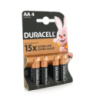 Батарейка щелочная DURACELL LR06 (АА) MN1500, 4шт в блистере, цена за блистер