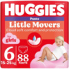 Подгузники Huggies Little Movers Pants 6 (15-25 кг) для дівчаток 88 шт (5029054568217)