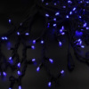 Xmas гирлянда LED 200 3.3Line Short curtain(Сульки/Бахрома) B-1 Синяя 10M*1,5M Ул.+соед. Белый