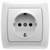 Розетка VIKO одинарная с заземлением белая